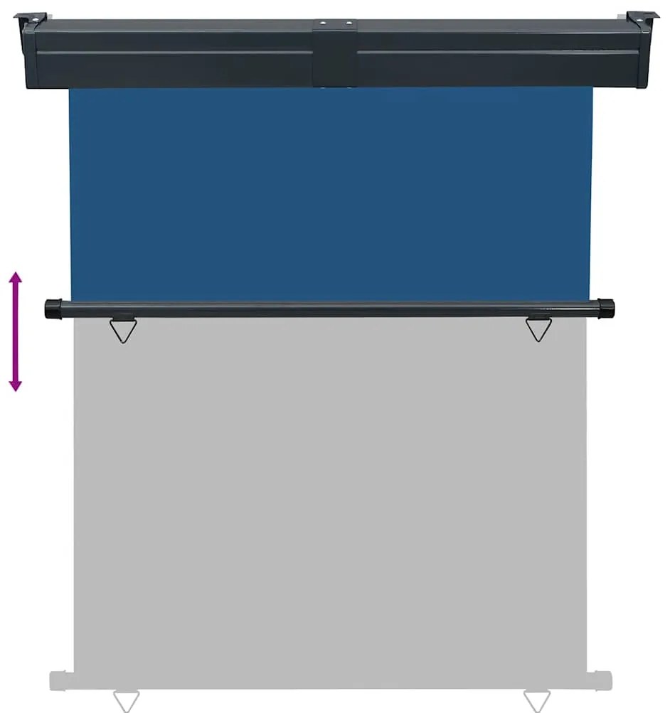 Toldo lateral para varanda 145x250 cm azul