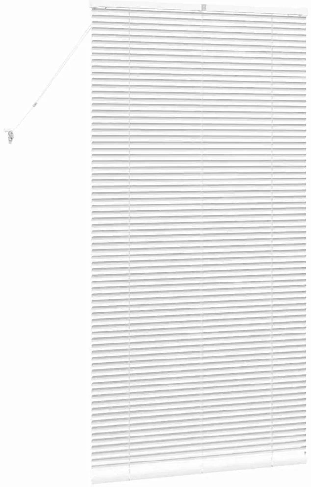 Persiana de Janela com cortinas Outros Manual Branco 80 x 130 cm Alumí
