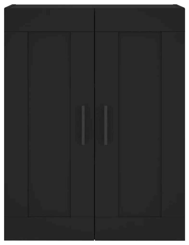 Armário alto 69,5x34x180 cm derivados de madeira preto