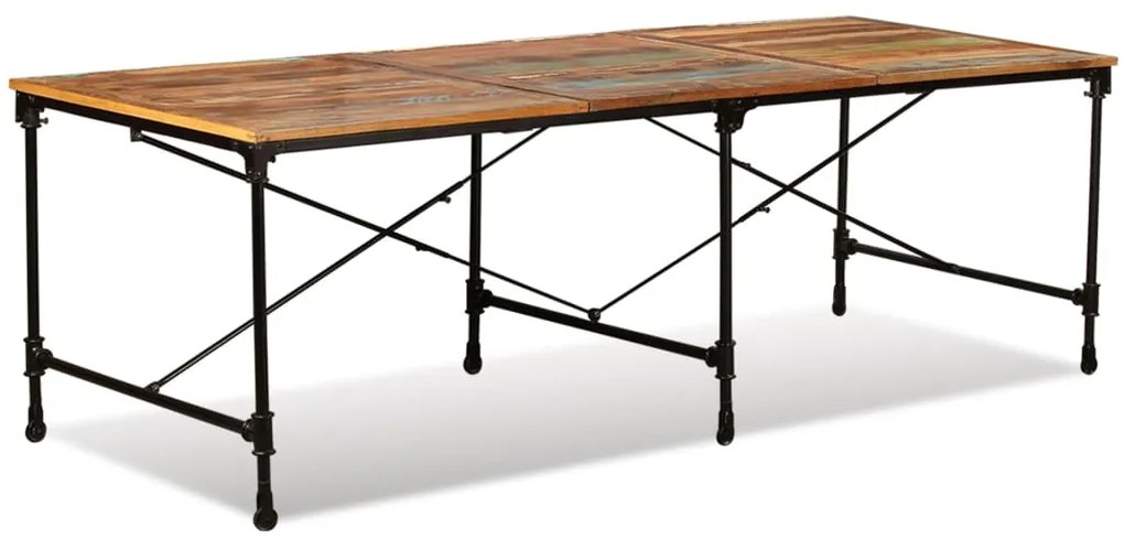 Mesa de jantar madeira reciclada maciça 240 cm