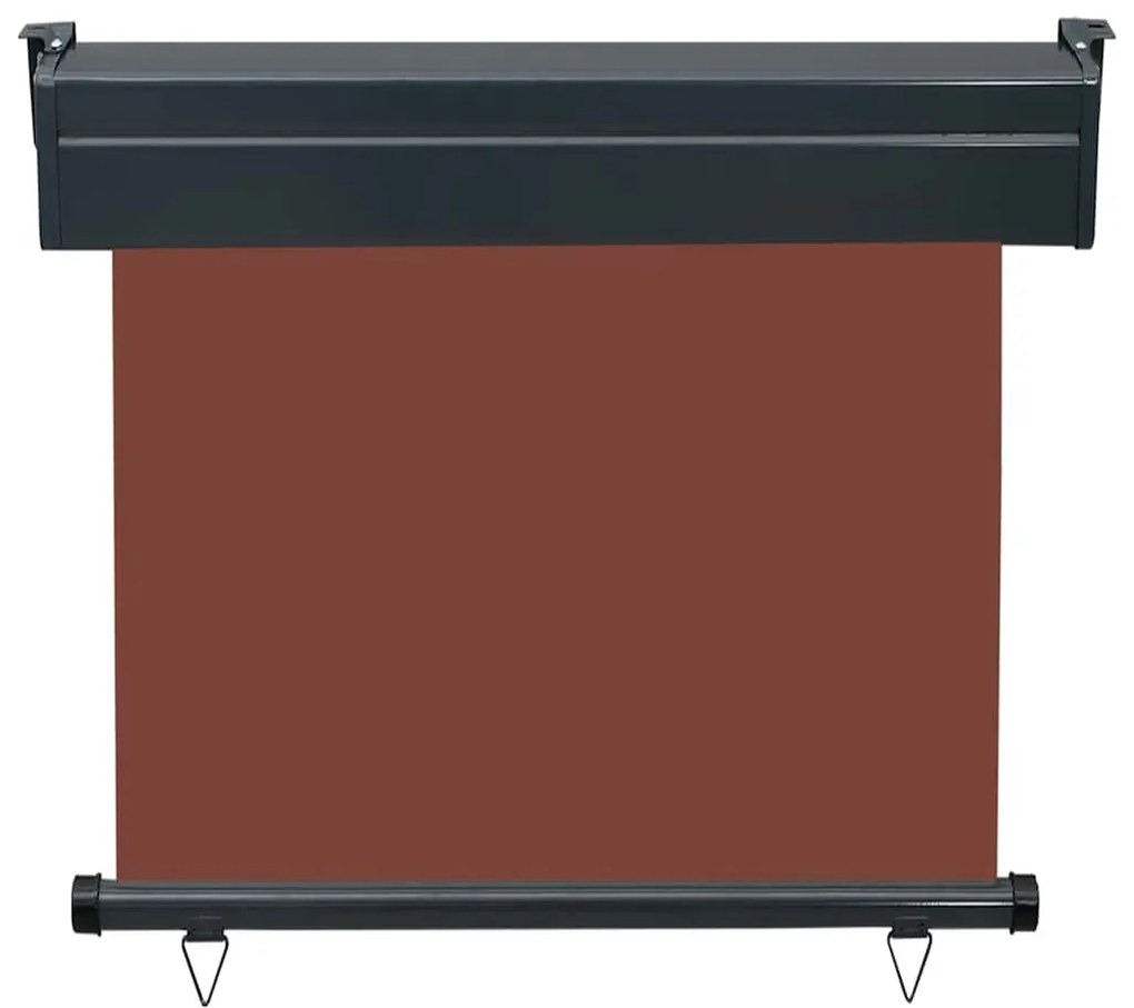 Toldo lateral para varanda 80x250 cm castanho