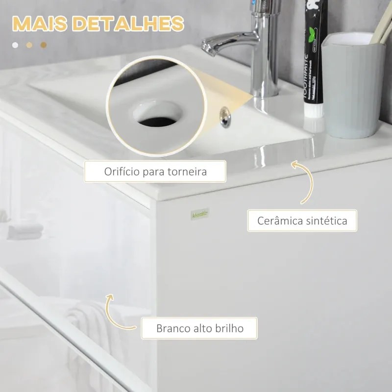 Armário com Lavatório Tamy - Design Contemporâneo