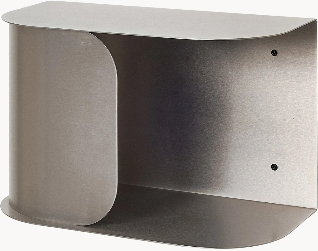 Mesa de cabeceira de parede em aço inoxidável Brushy