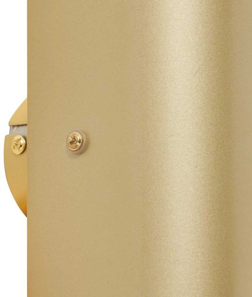 Candeeiro de parede moderno dourado 2-luzes - Gotthard