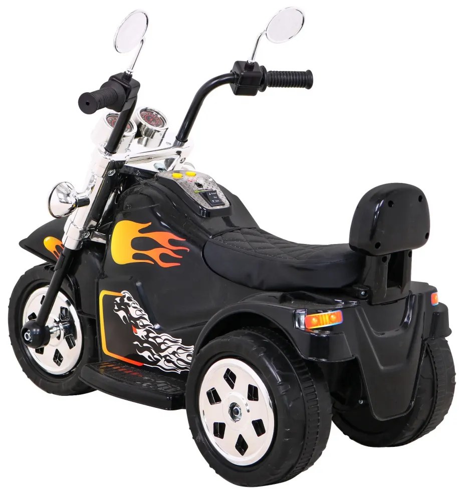 Mota elétrica para crianças 6V, Motorek Hot chopper 1,5 a 4 anos Preta