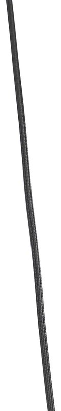Candeeiro de suspensão design preto com vidro âmbar 3 luzes 226 cm - Qara Design