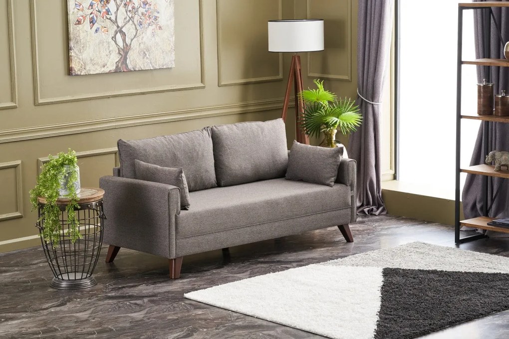 Sofá de 2 Lugares Bella – Castanho – 177x85x81 cm