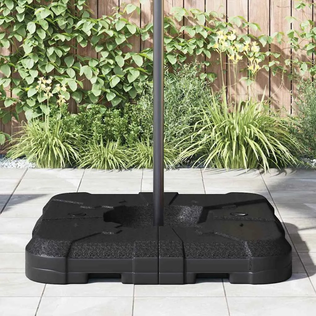 Conjunto de Base de Guarda-chuva de 2 Peças: 110 kg de Areia ou 70 kg
