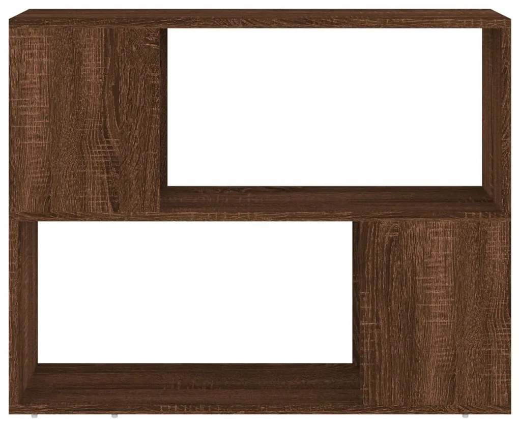 Estante/divisória 80x24x63 cm carvalho castanho