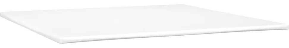 Cama com molas/colchão 200x200 cm couro artificial cor creme