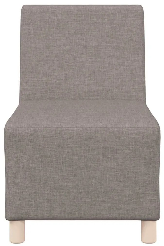 Poltrona tecido 55 cm cinzento-acastanhado
