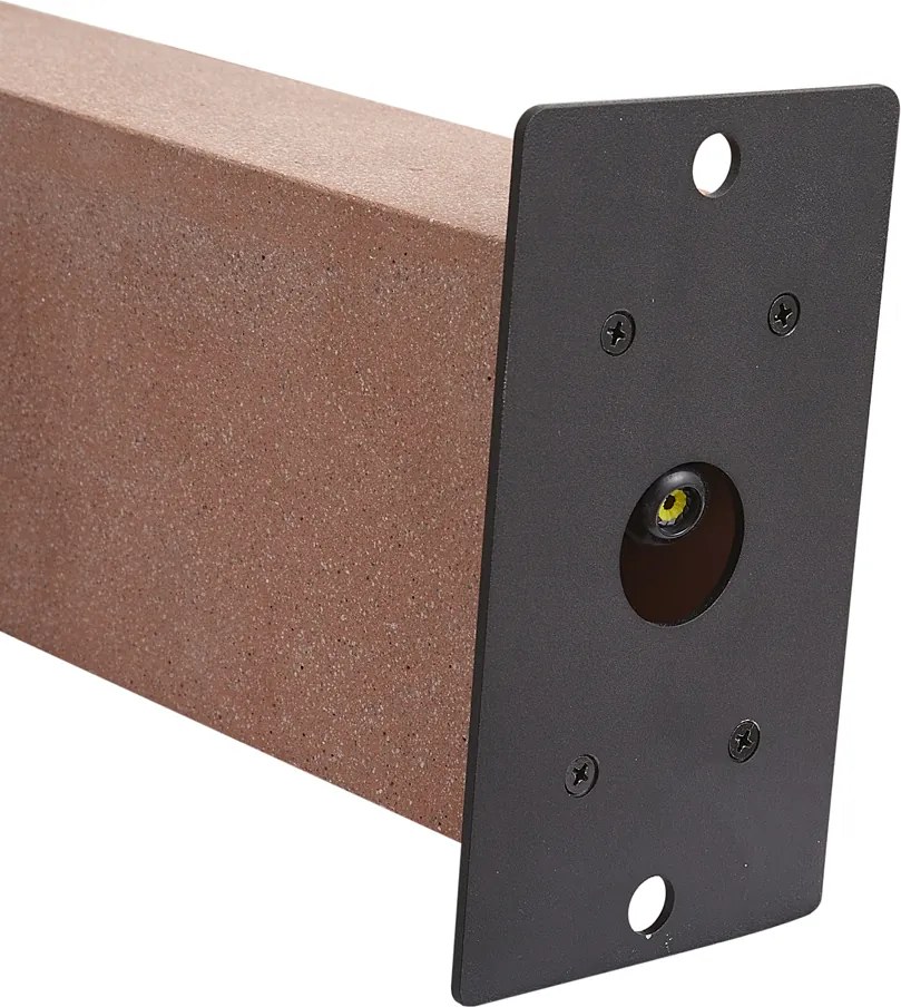 Poste de exterior moderno terracota 35cm IP44 - Pompei