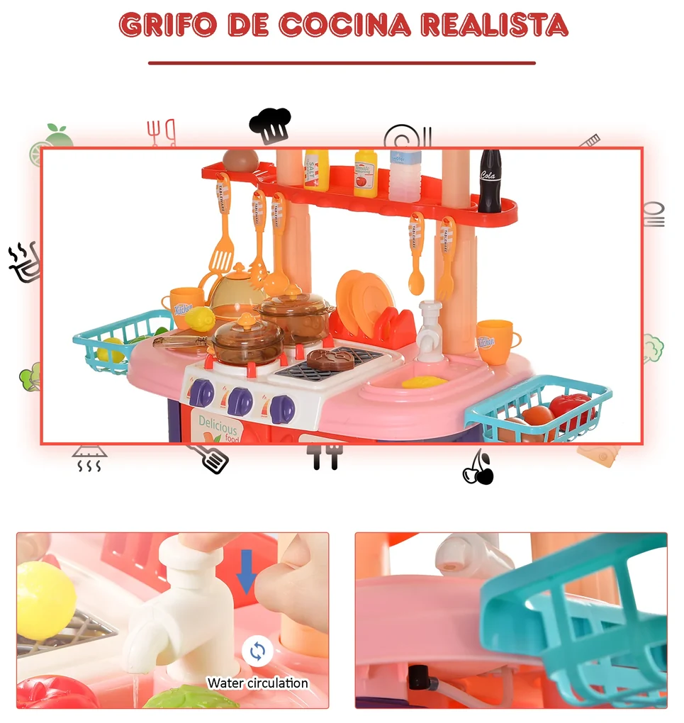 Comida realista - brinquedos comida jogo realista cozinha crianças