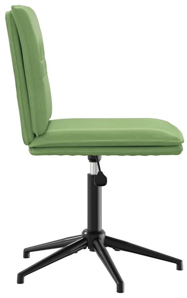 Cadeiras de jantar 2 pcs veludo verde-claro