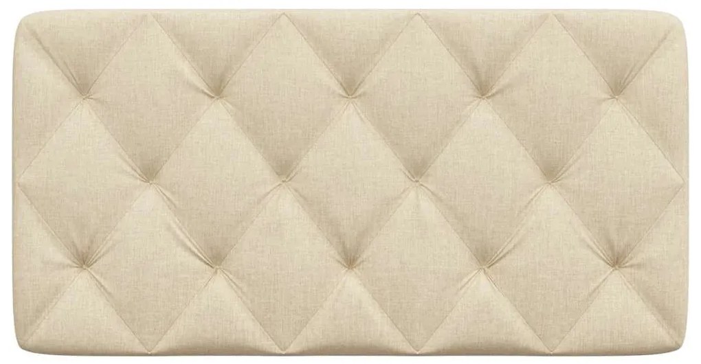 Almofadão de cabeceira 100 cm tecido creme