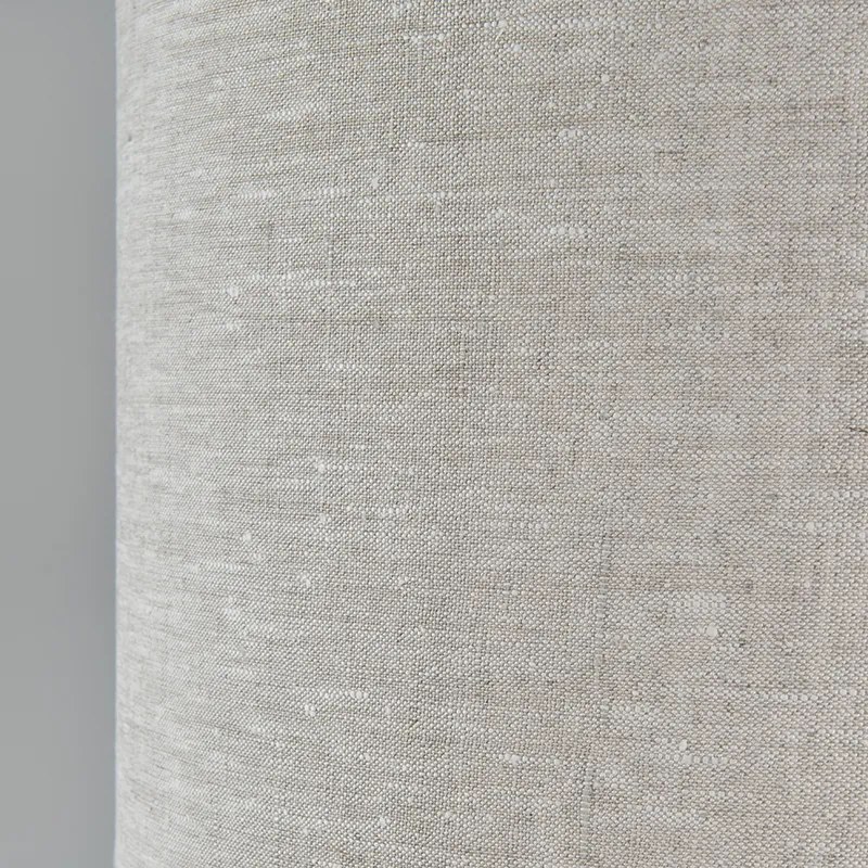 Candeeiro de pé Latão com Abajur Cinza 50 cm - Kaso Moderno,Retro