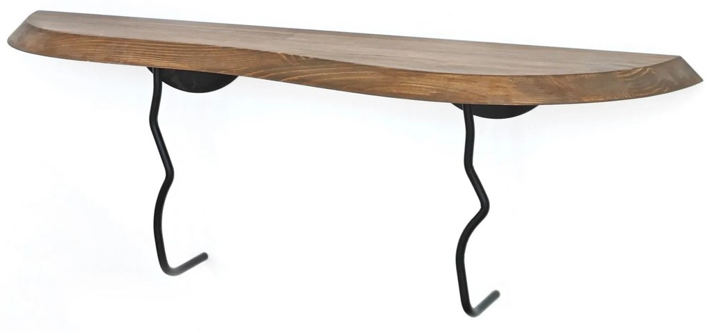 Prateleira de Parede Lierre – Preto Nogueira – 99 cm x 22 cm