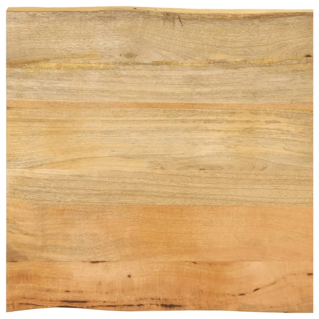 vidaXL Tampo de mesa c/ borda viva 40x40x3,8 cm mangueira maciça