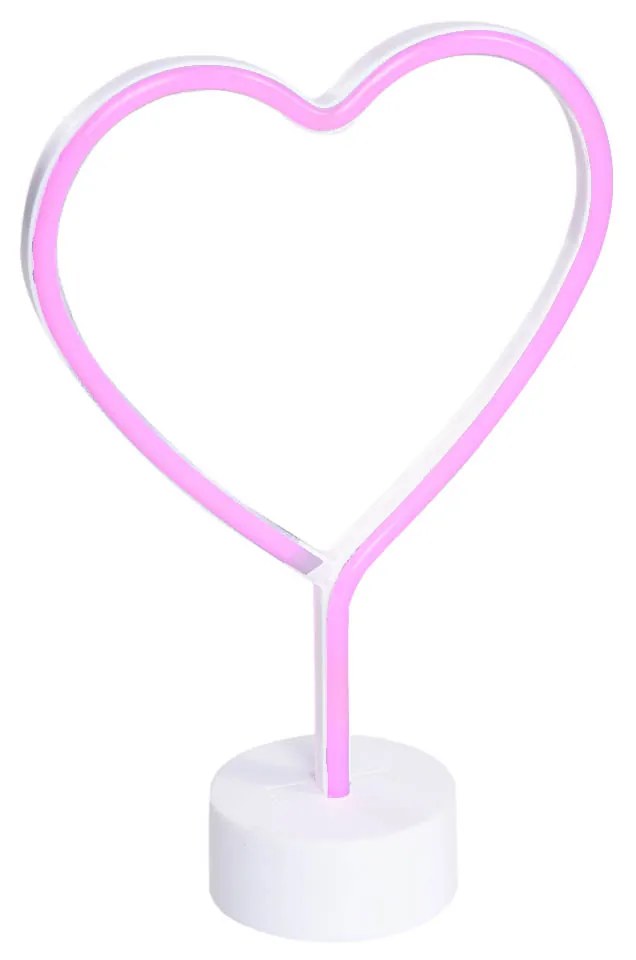 Candeeiro de mesa Neon branco com LED - Amore Design