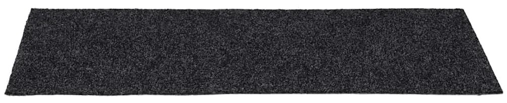 Tapetes de escada adesivos 30 pcs 60x25 cm retangular cinzento