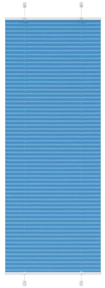 Azul Plissada Cega 75x200 cm Largura Tecido 74,4 cm Poliéster