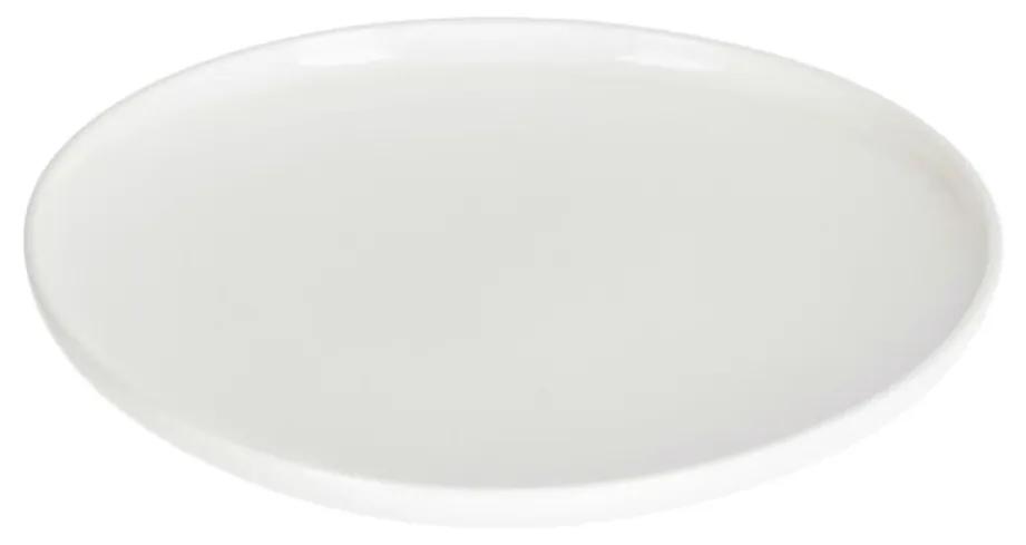 Kave Home - Prato de sobremesa Pahi redondo porcelana branco