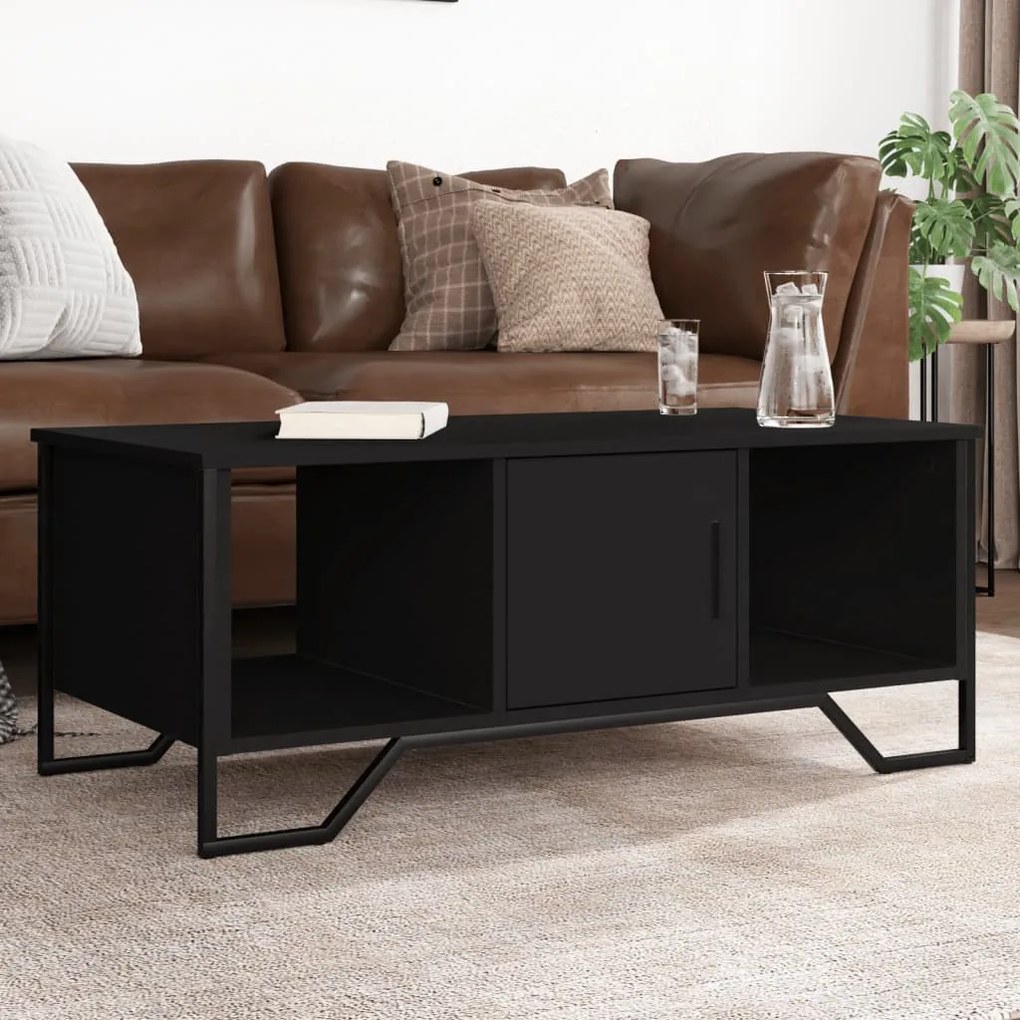 Mesa de centro 100x51x40 cm derivados de madeira preto