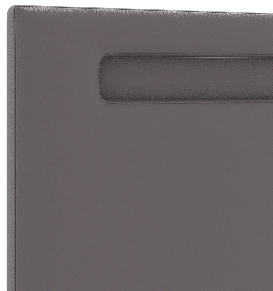 Cabeceira vidaXL Design Simples Cinza 180 cm Couro Sintético