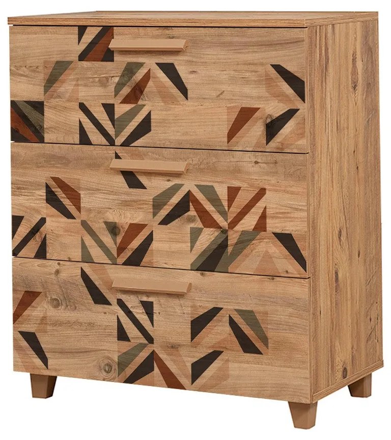 Cômoda Leva Gravis – Pinho Atlântico – 80x95x43 cm