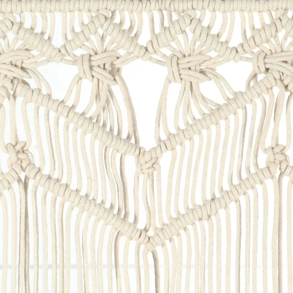 Cortina em macramé 140x240 cm algodão