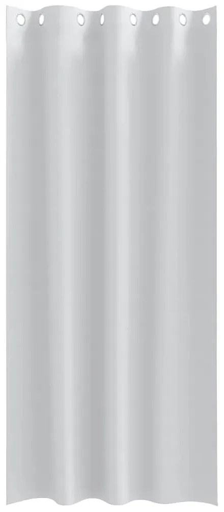 Cortinas com cortinas 2 pcs Cinza Claro 245 x 140 cm Poliéster