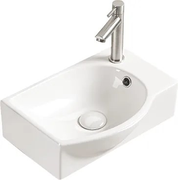Mexen Mista lavatório de bancada esquerdo 40 x 28 cm, branco - 22174000L
