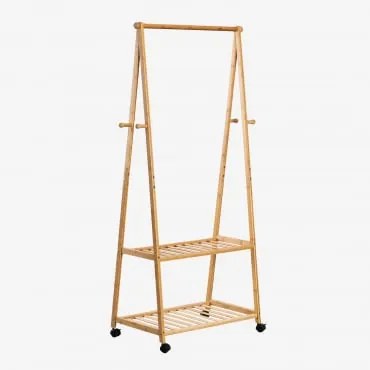 Cabide De Bambu Kerk Com Sapateira Bambu - Sklum