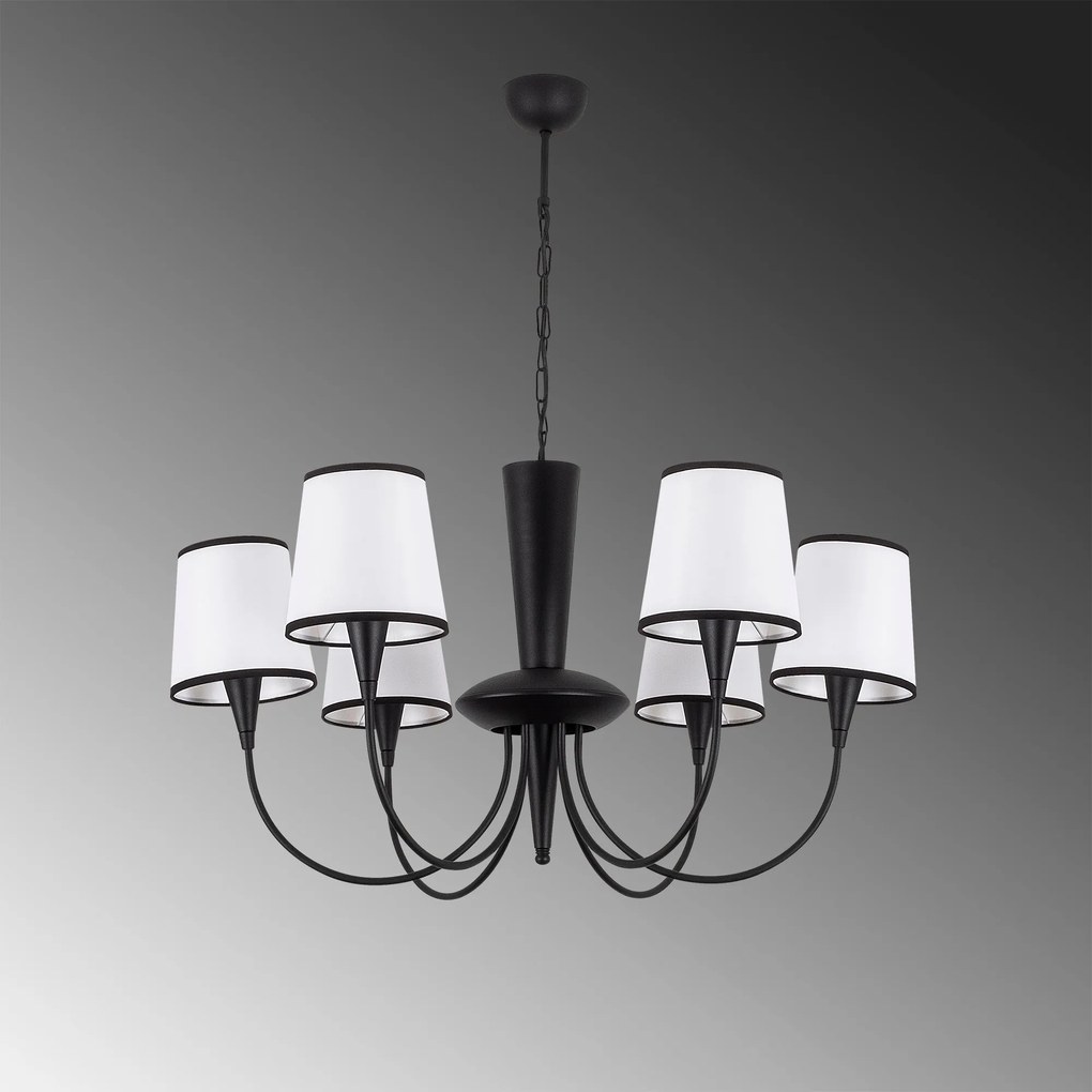 Chandelier Pardo – Preto – Diâmetro 75 cm x Altura 85 cm