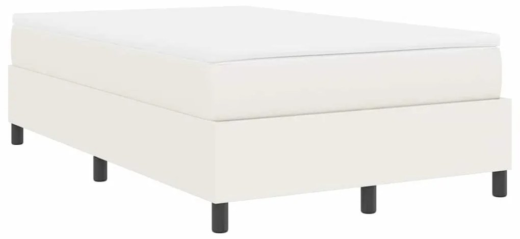 Cama Box com Colchão Creme - 120 x 200 cm, Tecido de Veludo Cotelê