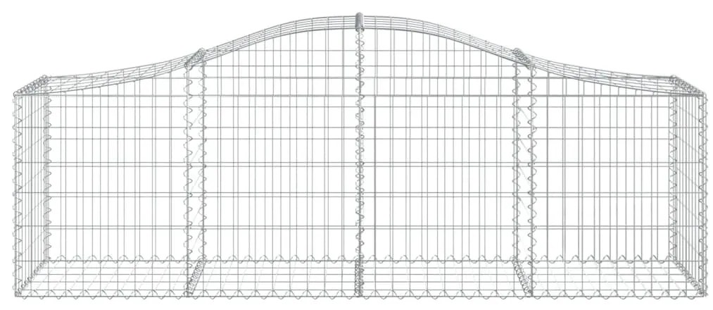 Cestos gabião arqueados 11pcs 200x50x60/80 cm ferro galvanizado