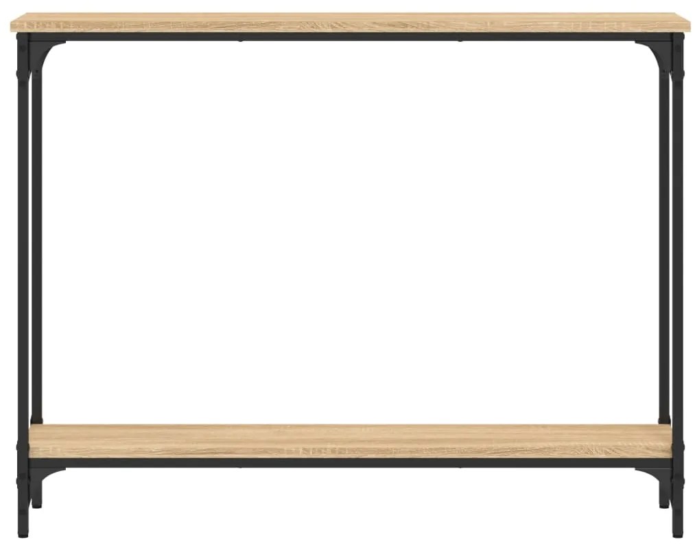 Mesa consola 100x22,5x75cm derivados de madeira carvalho sonoma