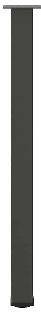 Pés para mesa de bar 4 peças antracite 110-112 cm aço