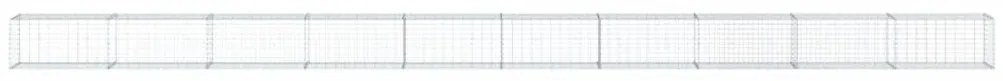 Cesto gabião com cobertura 1000x50x50 cm ferro galvanizado