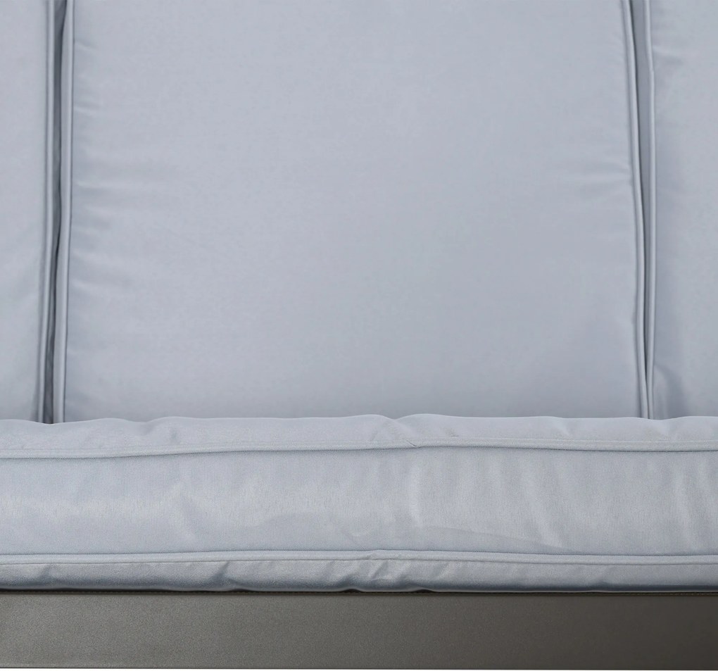 Baloiço de Jardim de 3 Lugares Baloiço de Exterior com Toldo Ajustável