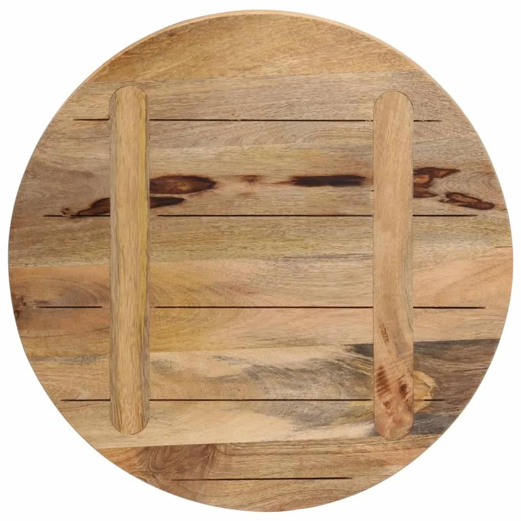 Tampo de mesa redondo Ø40x1,5cm madeira mangueira áspera maciça
