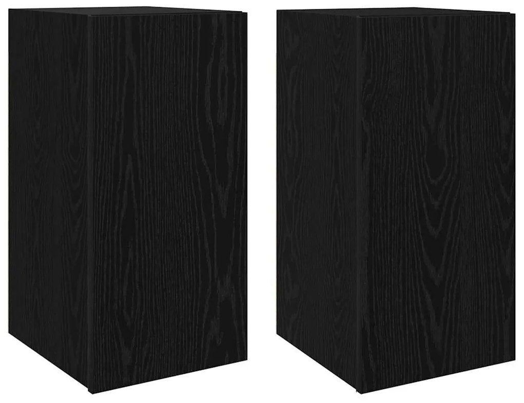 Conjunto de móvel de TV 4 pcs Carvalho preto 30.5 x 30 x 60 cm