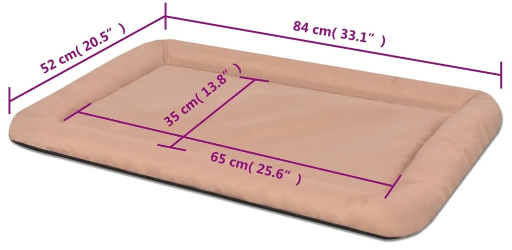 Colchão para cães tamanho XL bege