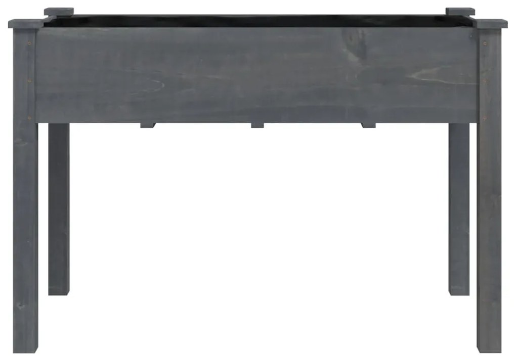 Vaso/floreira c/ forro 118x59x76 cm madeira de abeto maciça