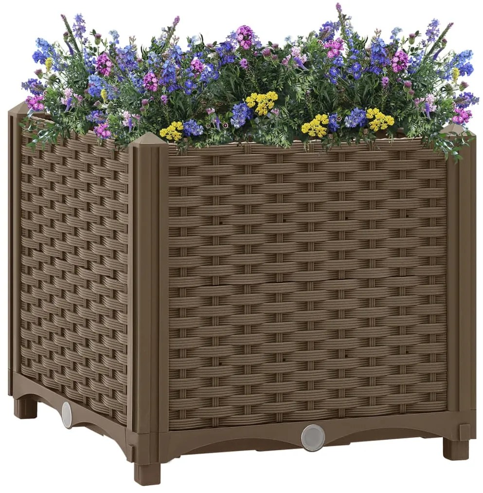 vidaXL Canteiro elevado 40x40x38 cm polipropileno