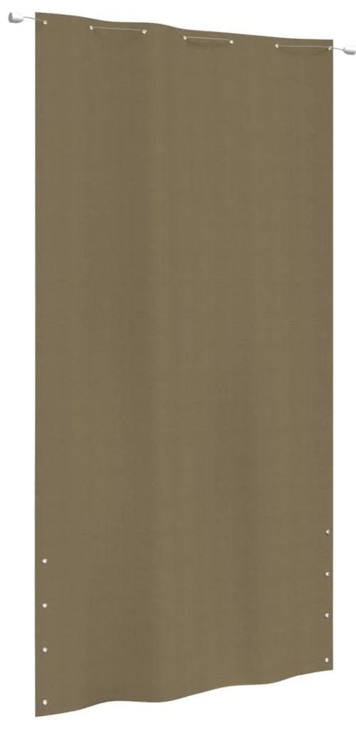 Tela de varanda 140x240 cm tecido oxford cinza-acastanhado
