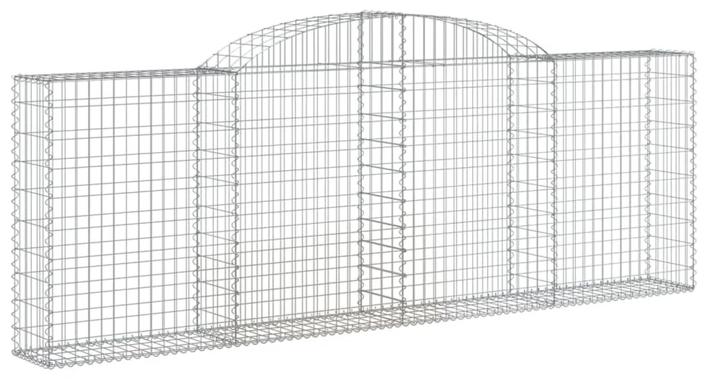 Cestos gabião arqueados 12pcs 300x30x100/120 ferro galvanizado