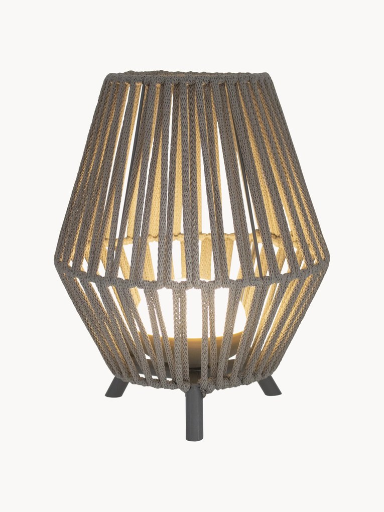 Candeeiro de mesa LED portátil regulável para exterior Conta