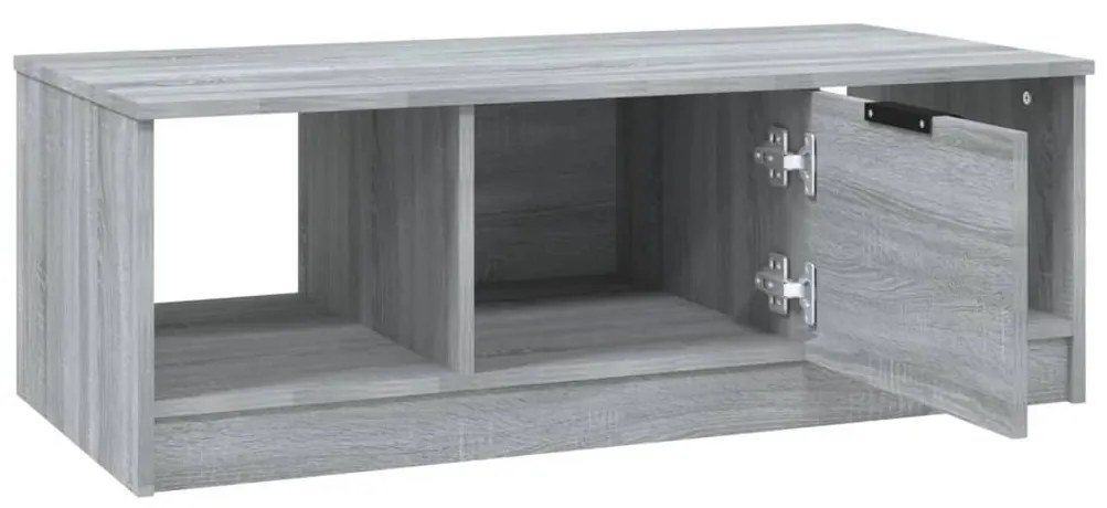 Mesa de centro 102x50x36cm derivados de madeira cinzento sonoma