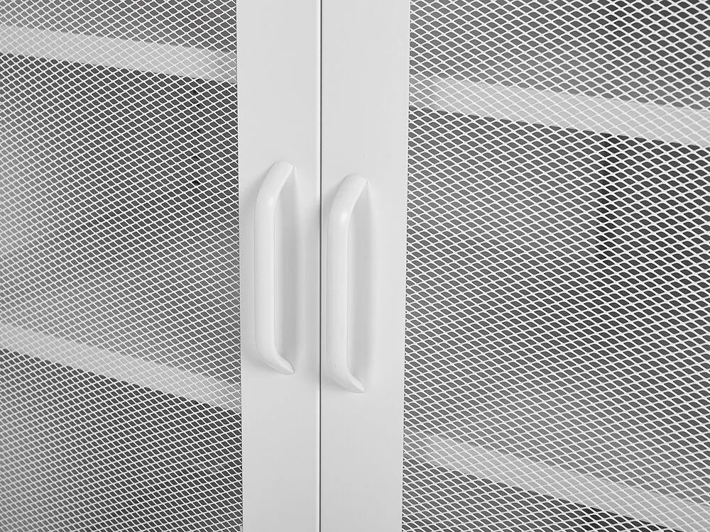 Aparador com 2 portas em metal branco WAKATIPU Beliani
